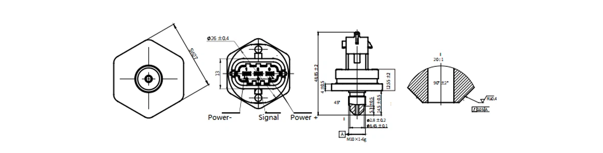 Dimensions PF612 Dimensions PF612